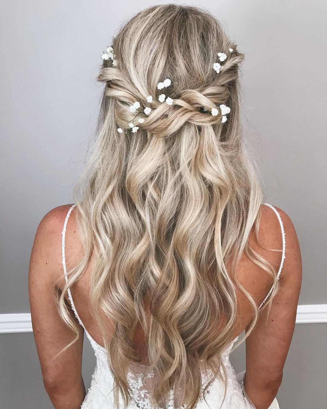 baby's breath braid for long hair