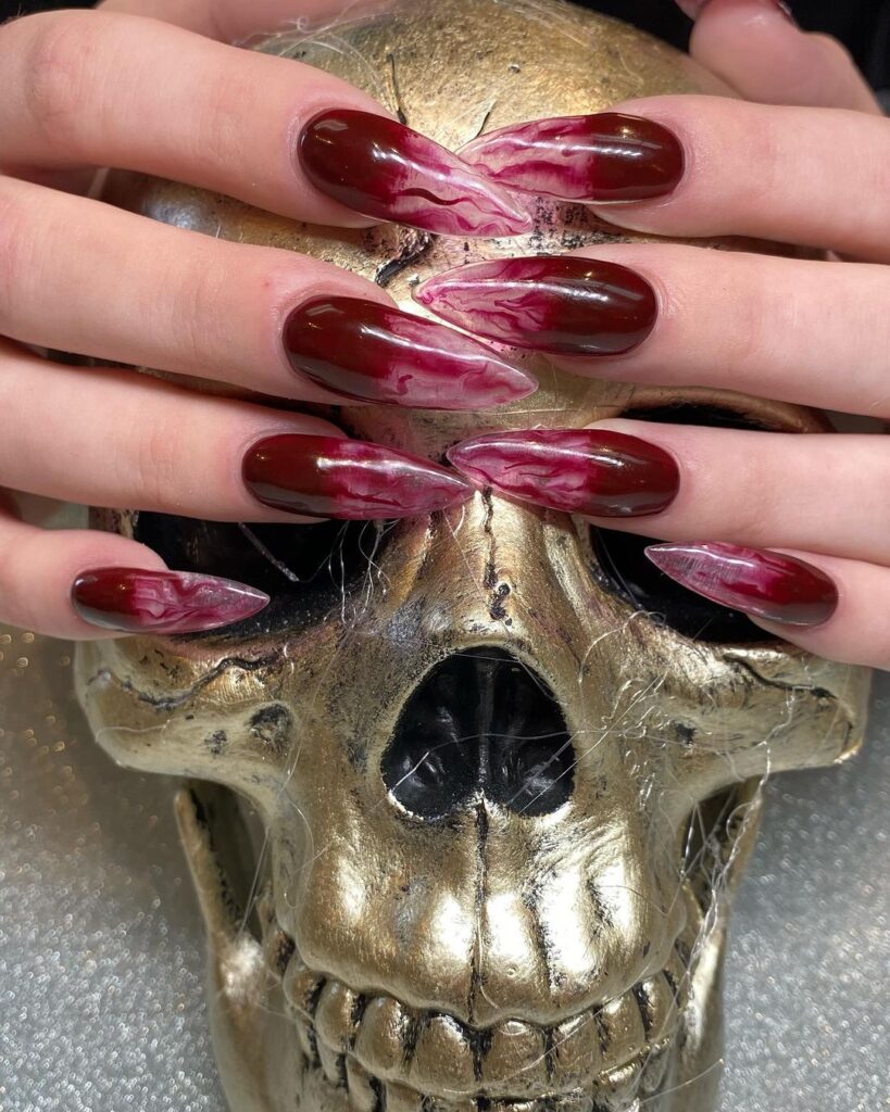 blood drip nails