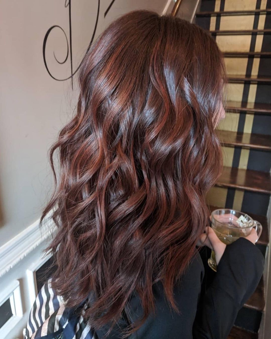 cherry cola hair color idea for brunettes