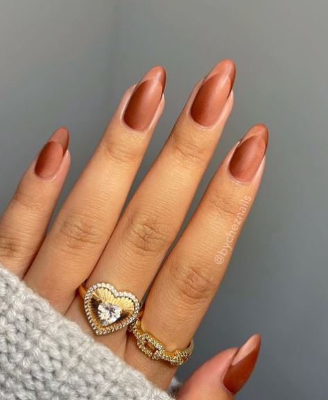 Cider Pumpkin Colored Nails