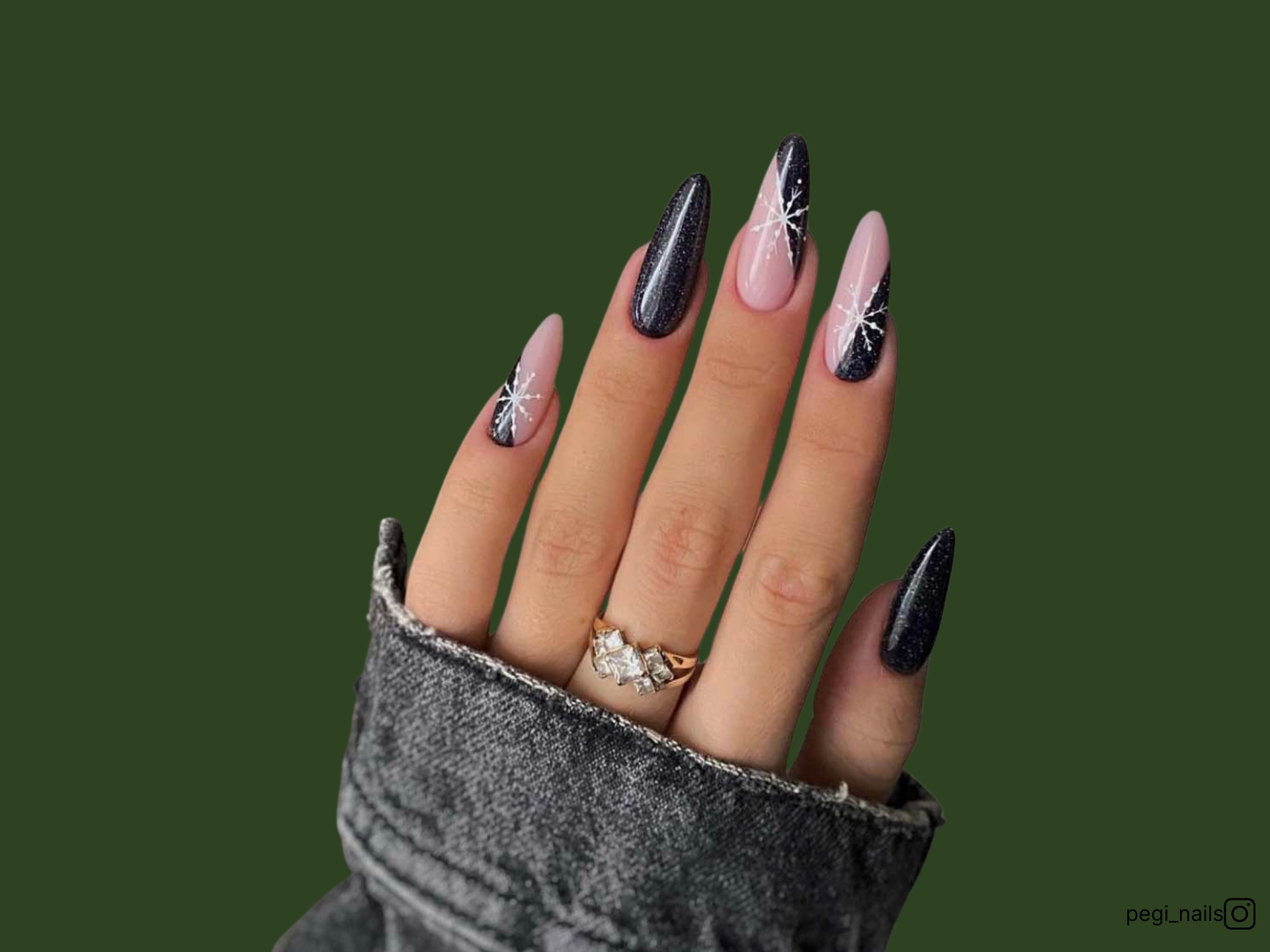 Abrace o lado negro com estas 20 ideias de unhas pretas de outono