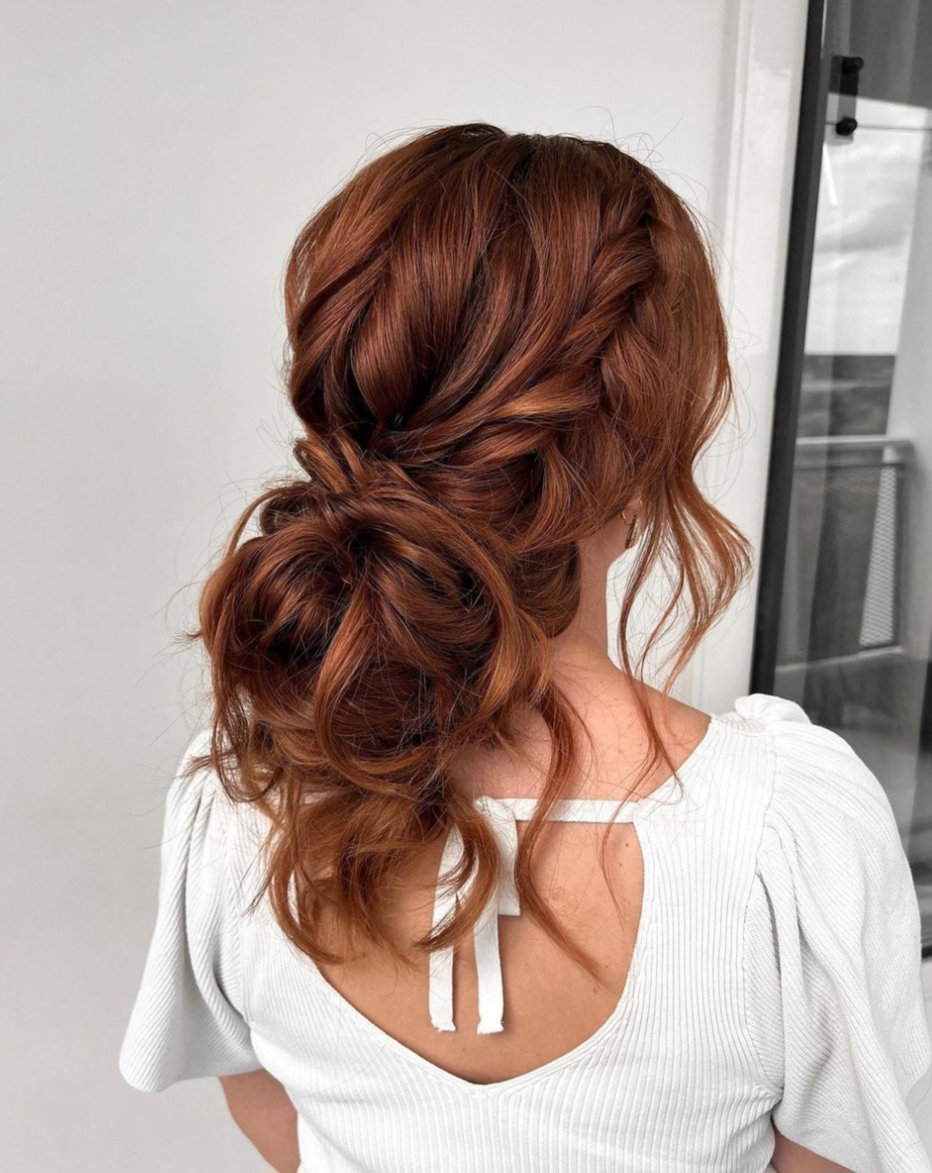 fiery braid updo for long hair