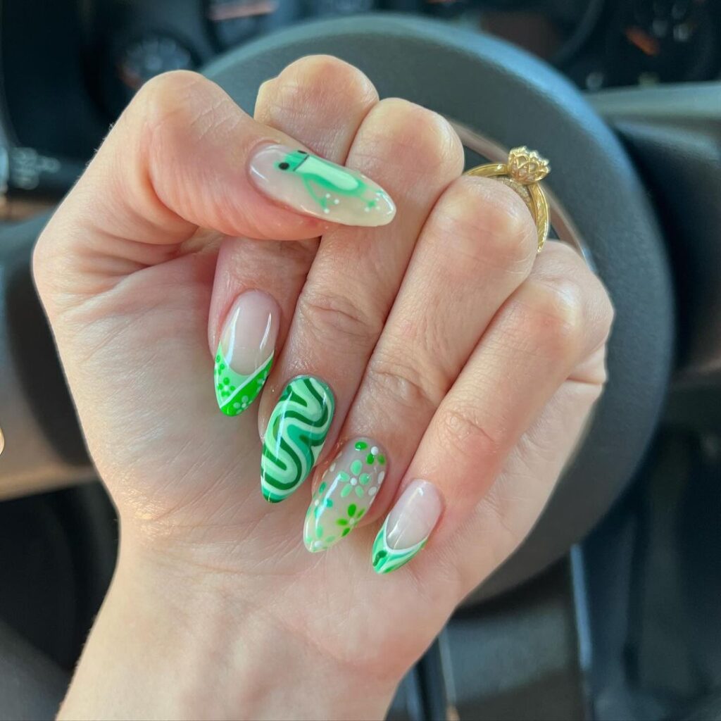 Bid Your JadeWells To Summer With These Lush Green Fall Nails