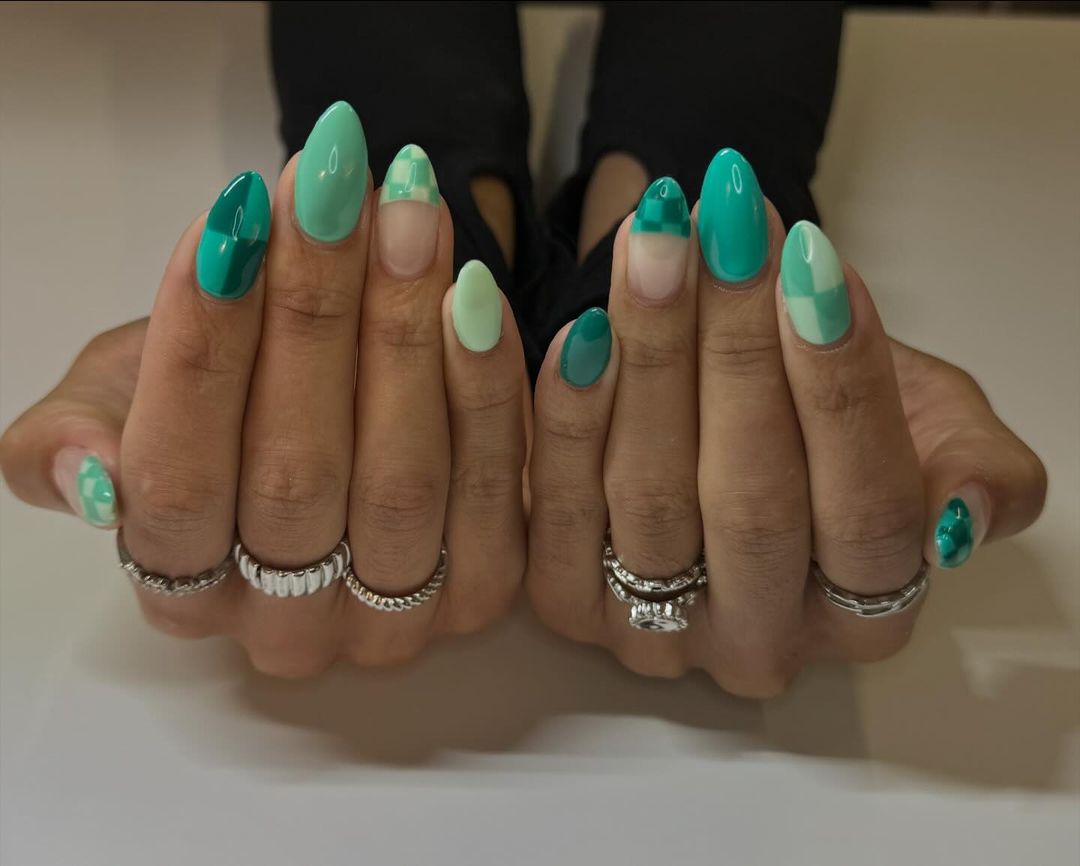 funk 'o hour green fall nails