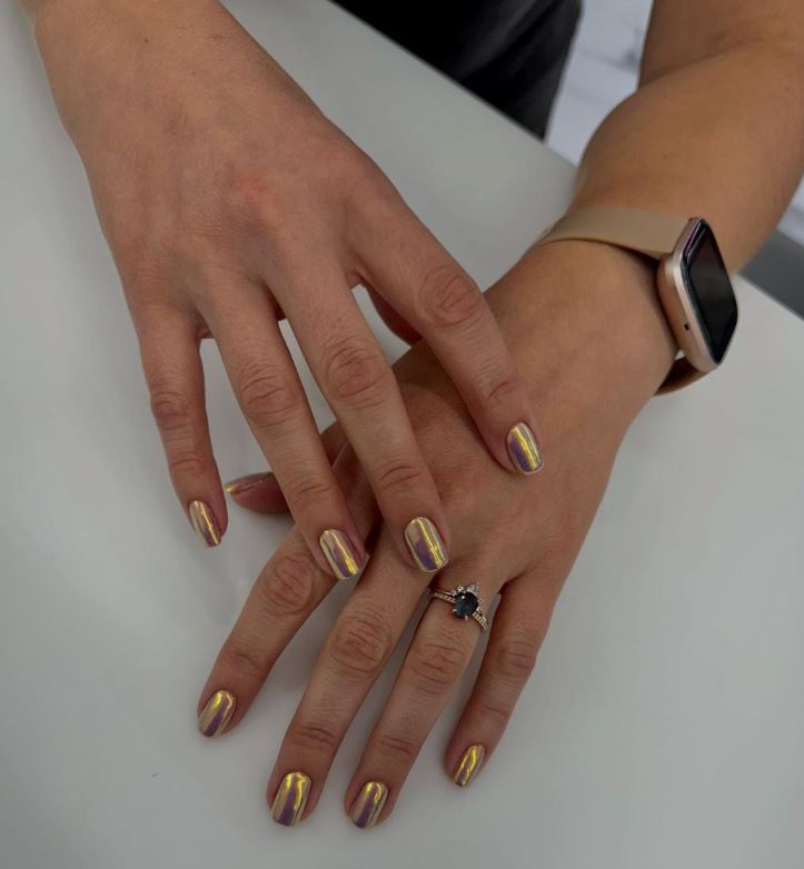 Glamour Iridescente Dourado