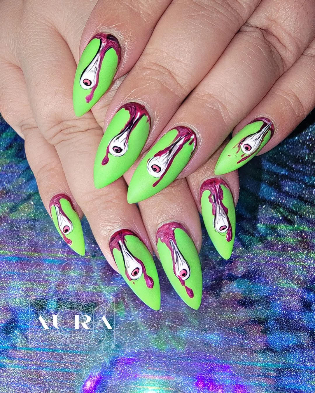 green-tastic blood nails