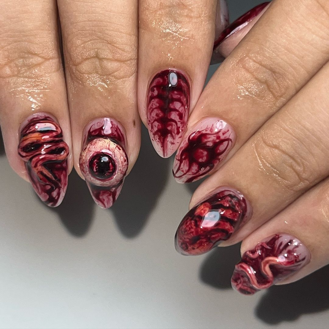 gutty blood nails