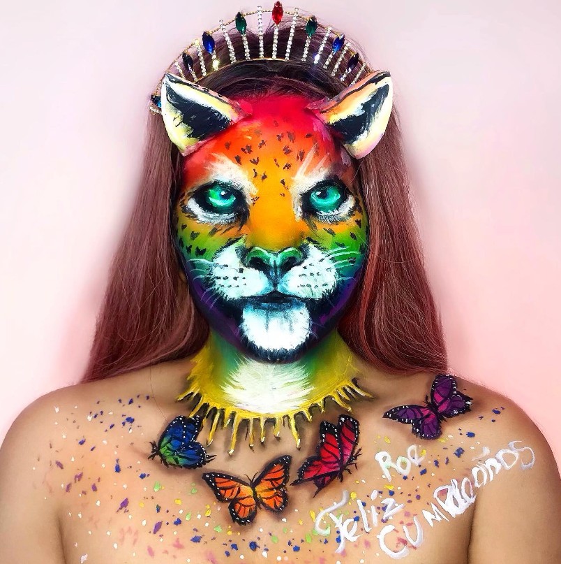 Leopard Colorful Makeup