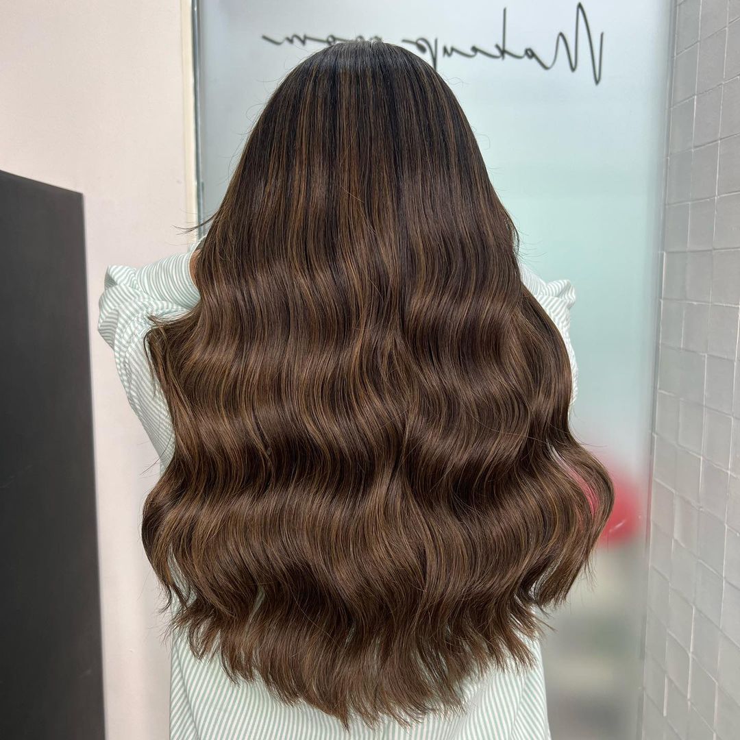 mocha coffee hair color idea for brunettes