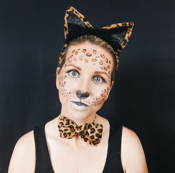 Trucco leopardo giocoso 