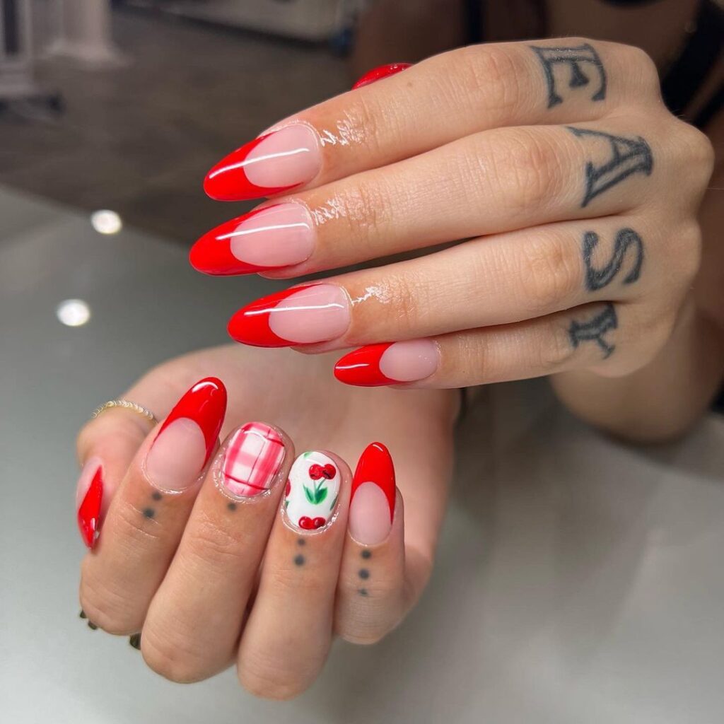 Uñas rojas de otoño