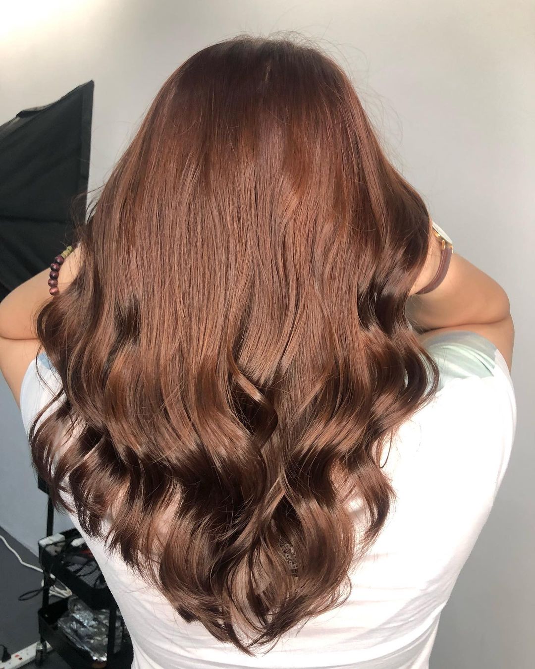 ideia de cor de cabelo rosa charme para morenas