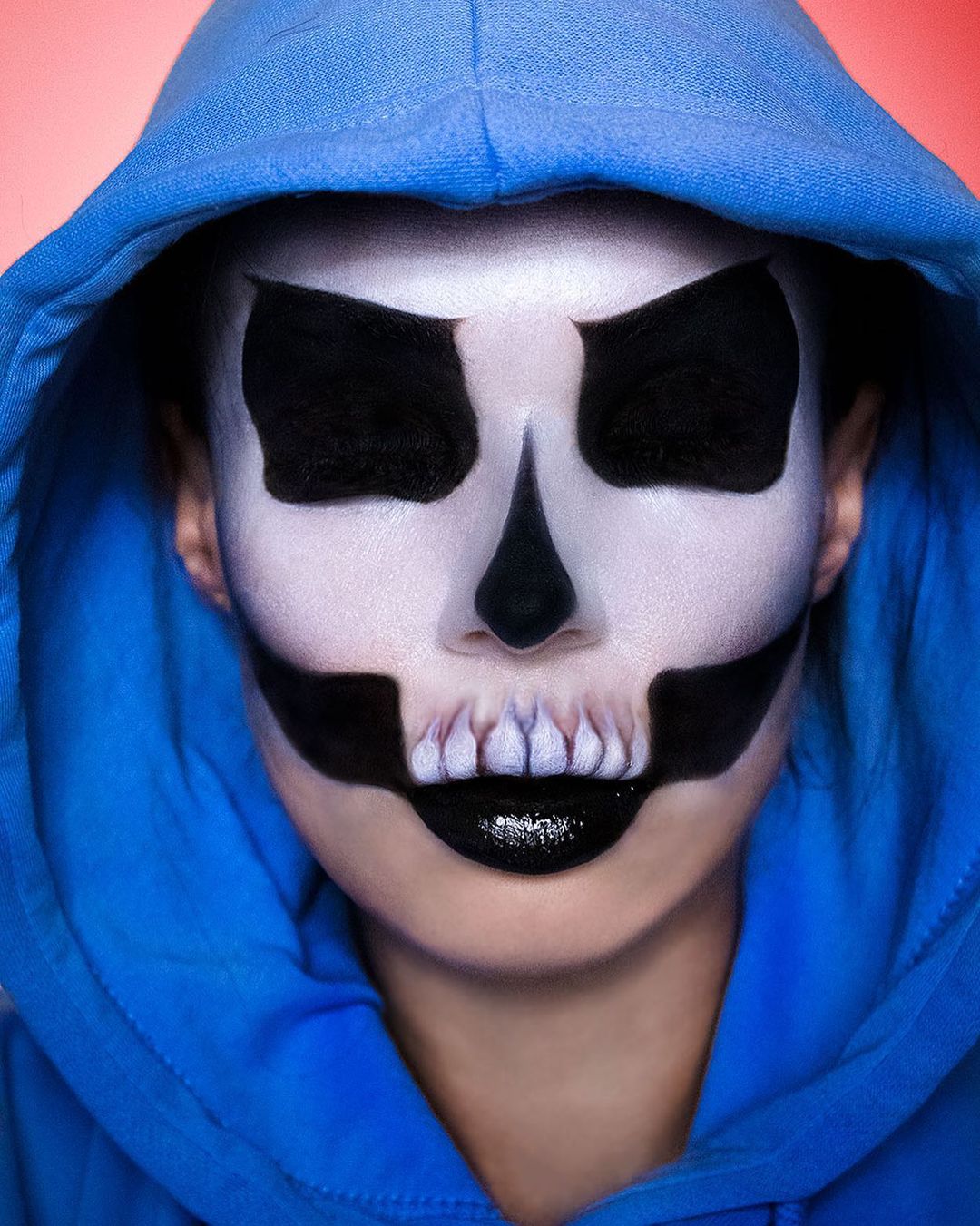 skull hunter halloween makeup idea