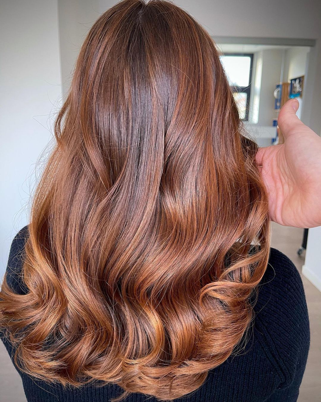 spicy gingerbread hair color idea for brunettes