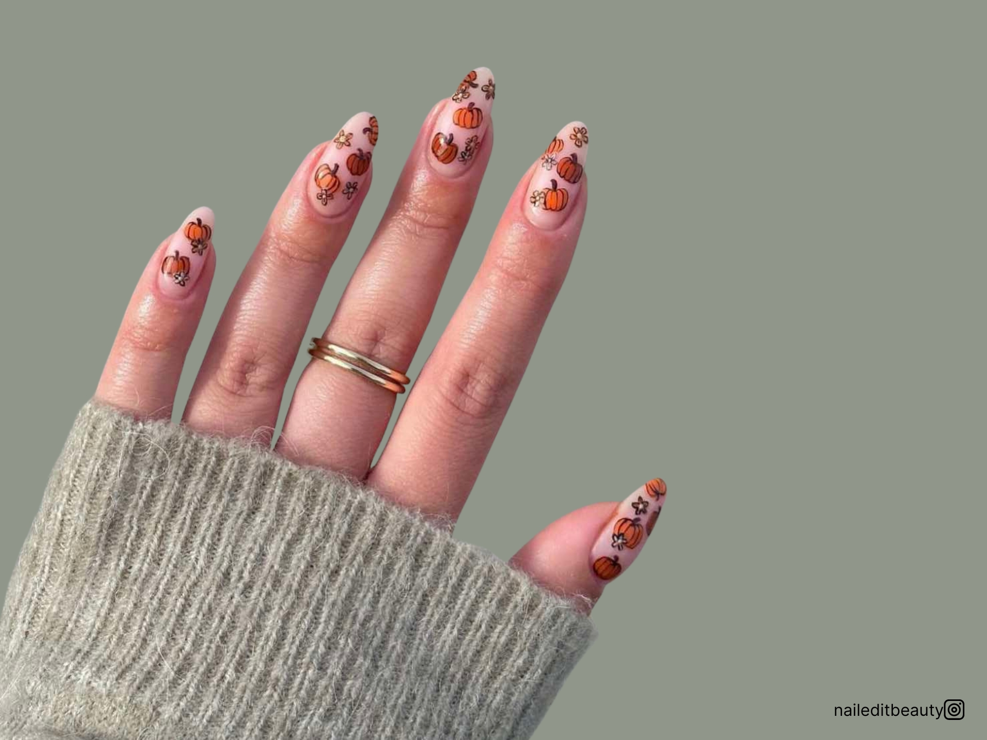 Treat Your Tips Without Any Tricks With These 20 Vibrant Pumpkin Nails