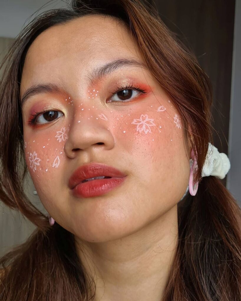 peachy rose igari makeup