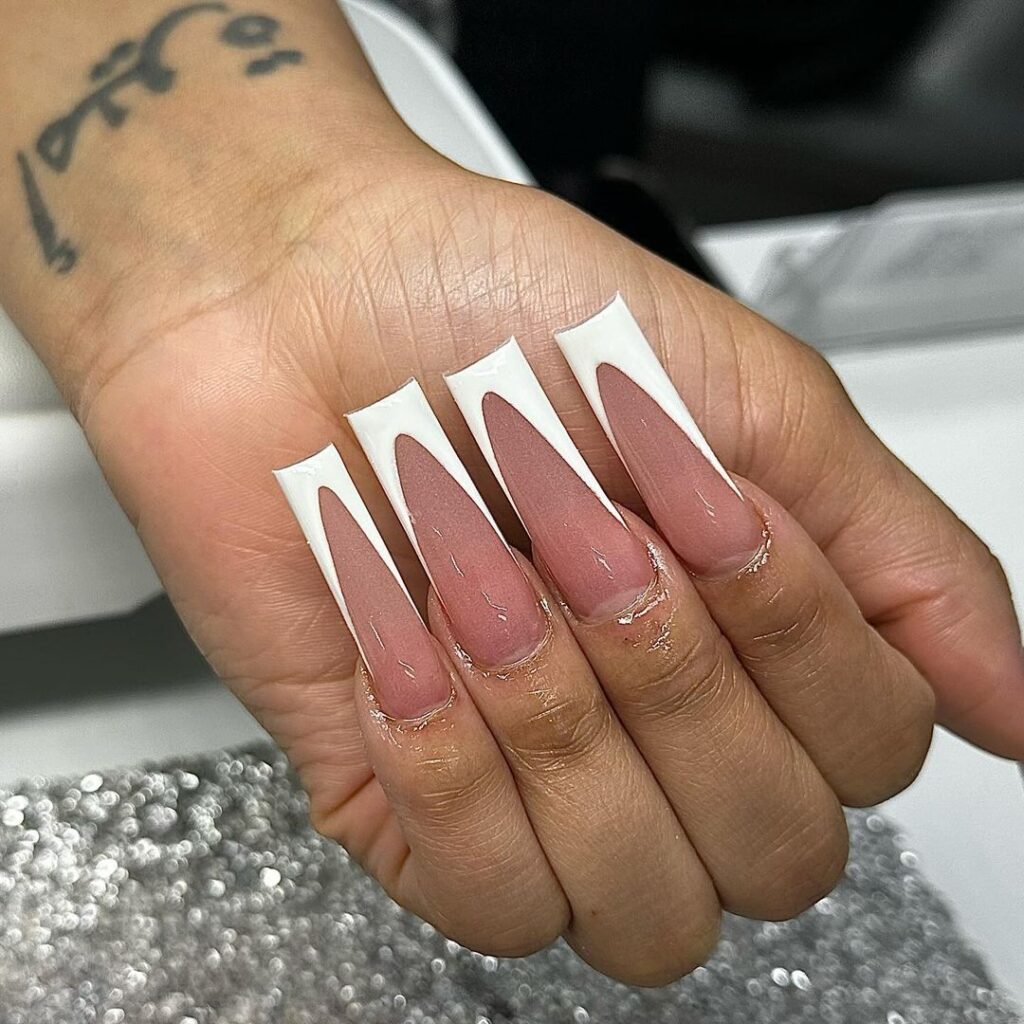 v tip french nails