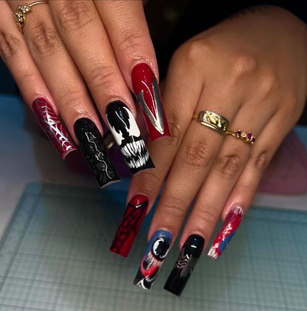 venom october nails