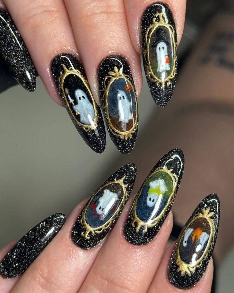 unhas fantasma vintage assustadoras