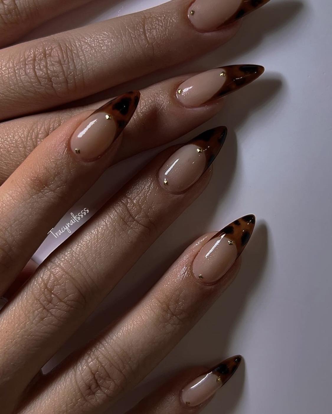 Unhas Tartaruga Amêndoa Nude 