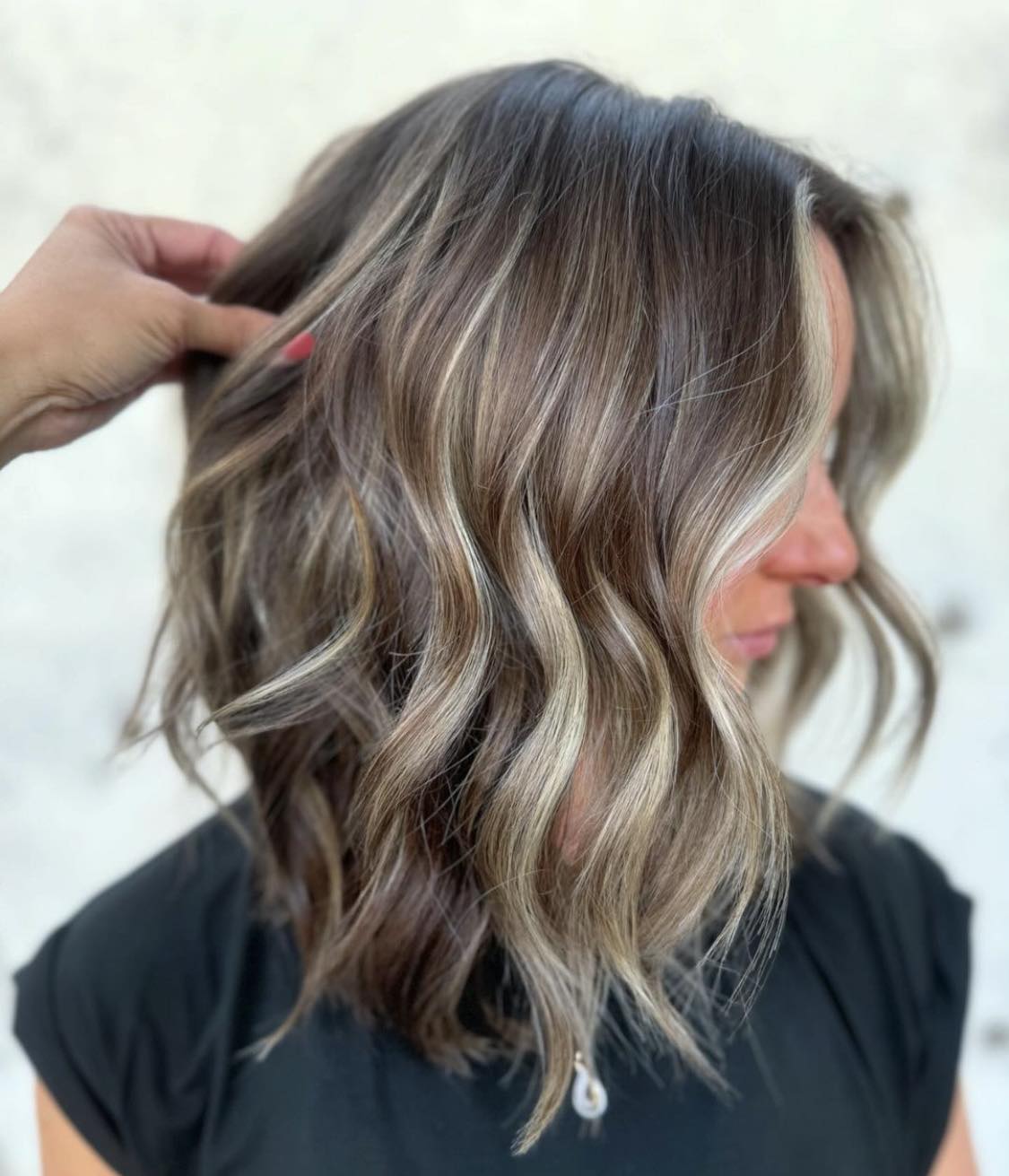 Ashy Tone Brunette Balayage Hair