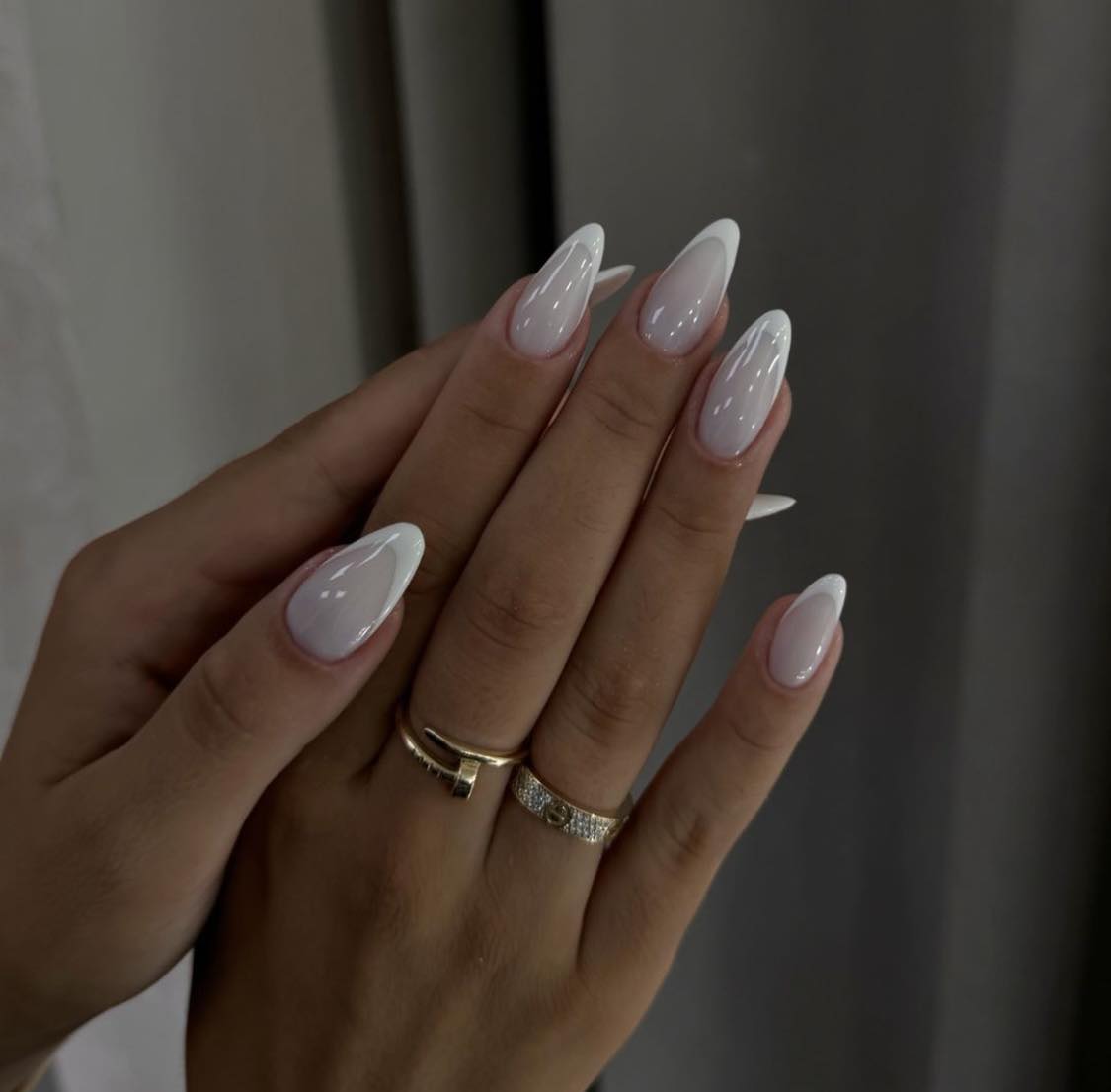 Classic French White Fall Nails