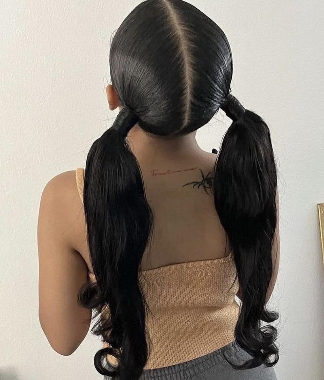 Pigtails Slick Back Hairstyle