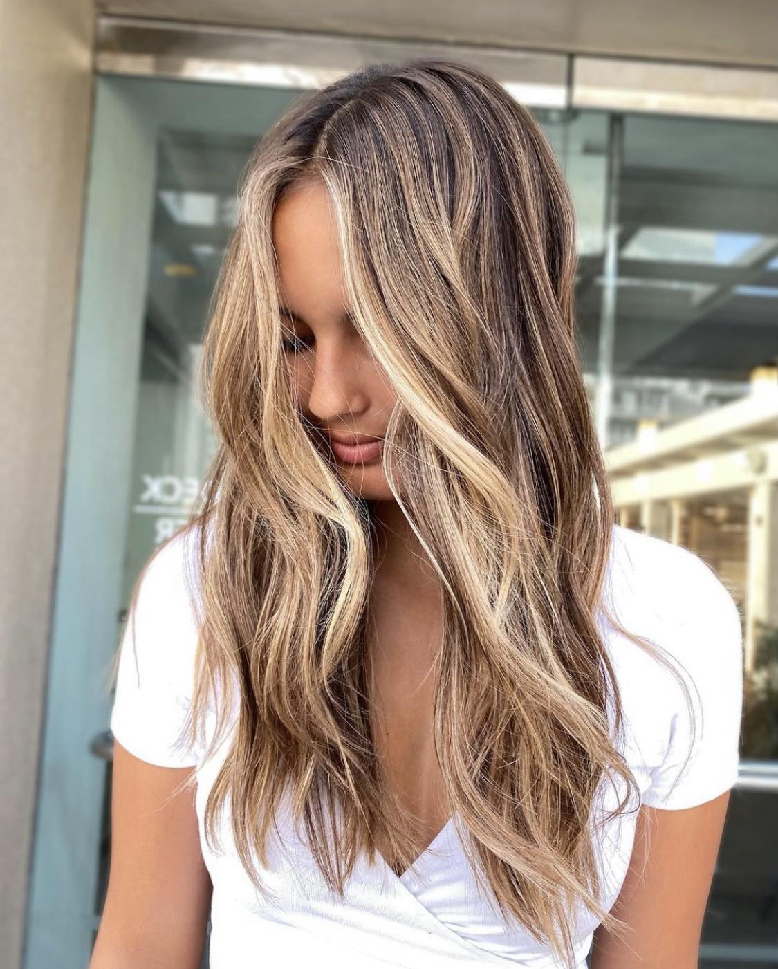 Beachy Brunette Balayage Hair