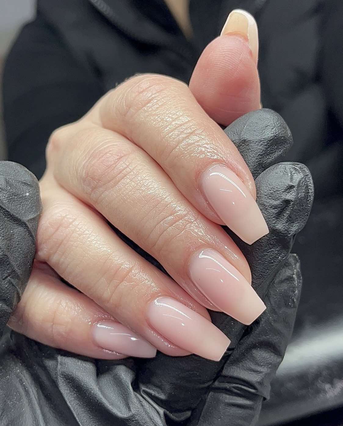 Classic Ballerina Nude Fall Nails