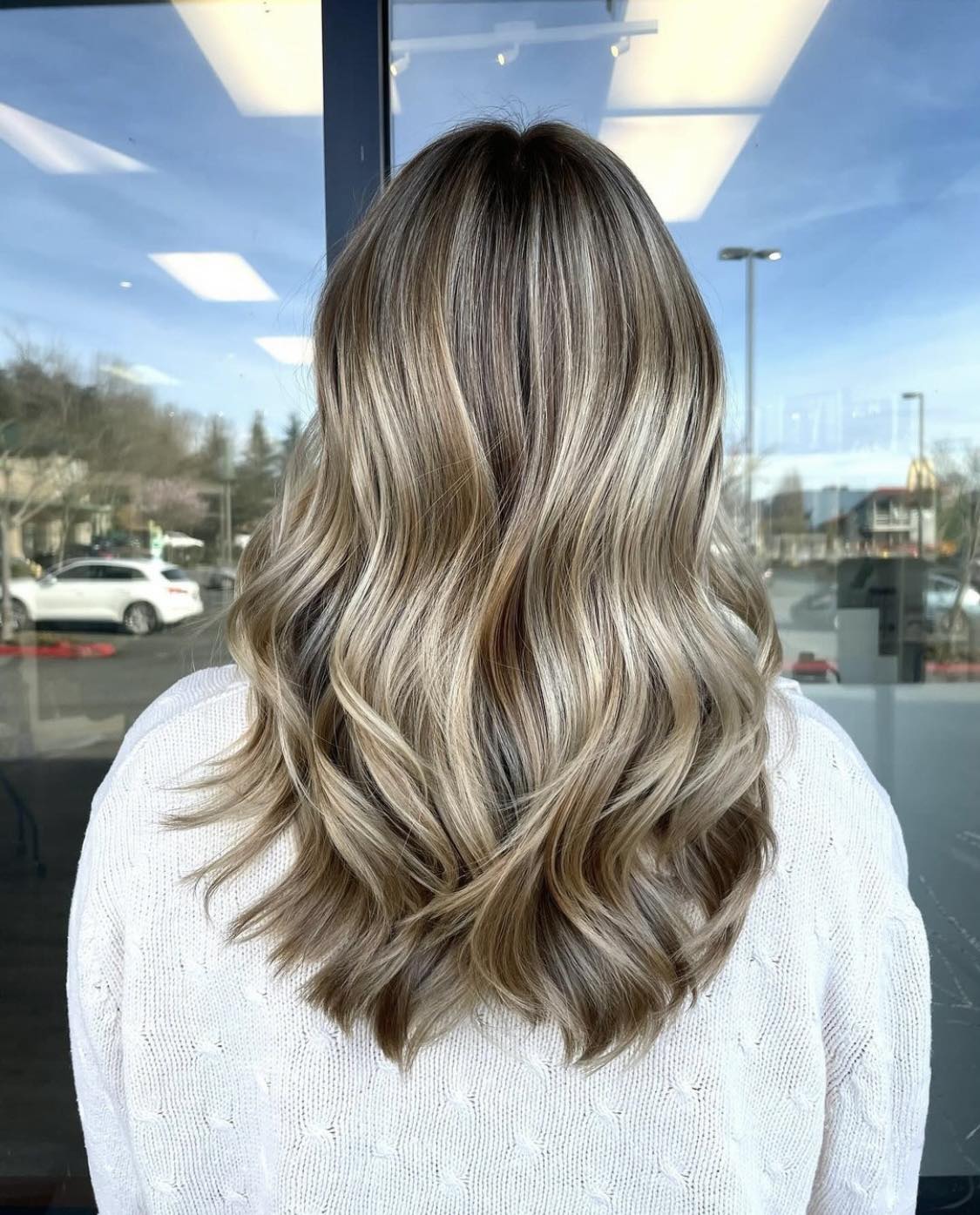 Golden Blonde Brunette Balayage Hair