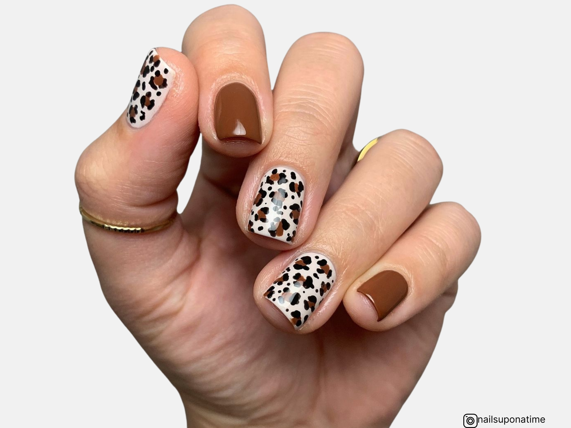 fall nails square short