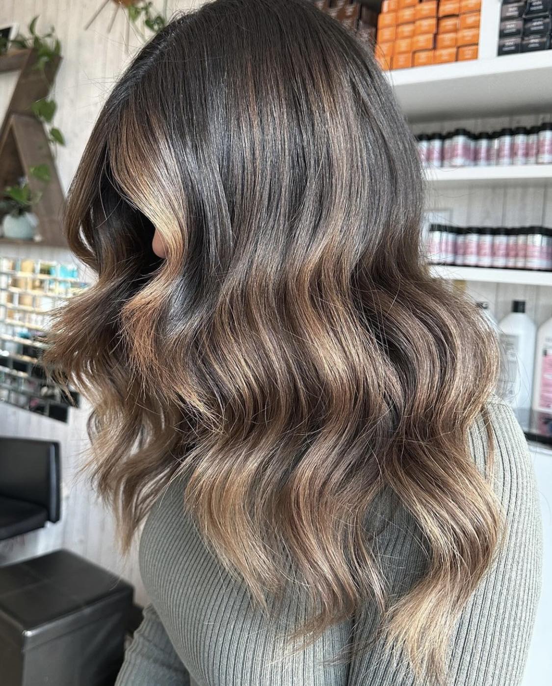 Toffee Nut Brunette Balayage Hair