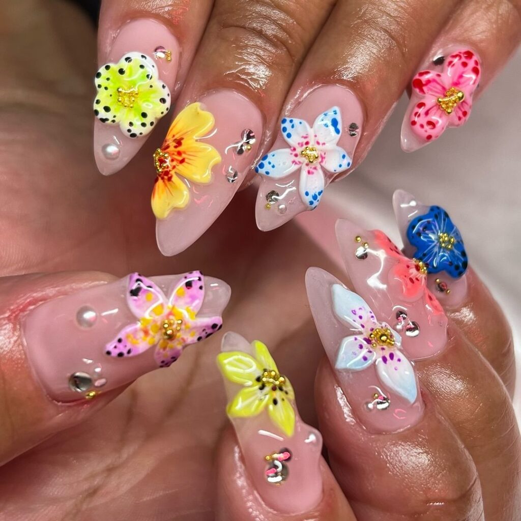 Idée Kawaii Floral 3D