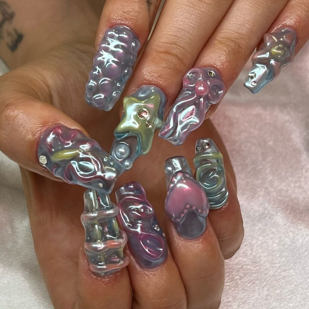 3D Jelly Kawaii Nails