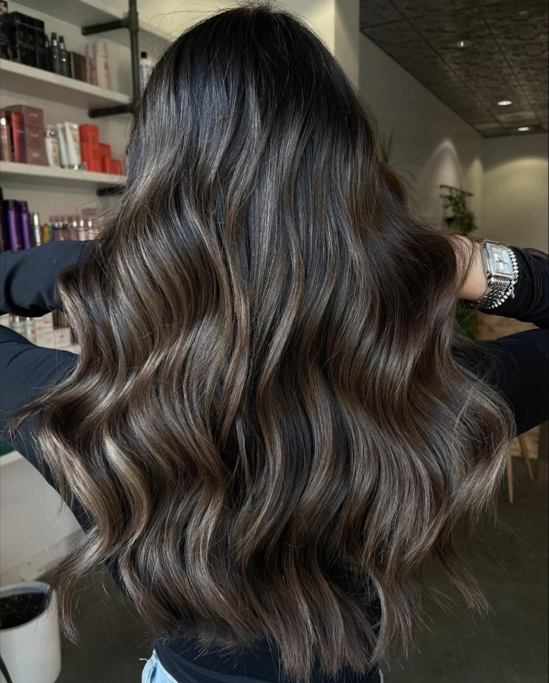 Milk Tea Brunette Balayage Hair