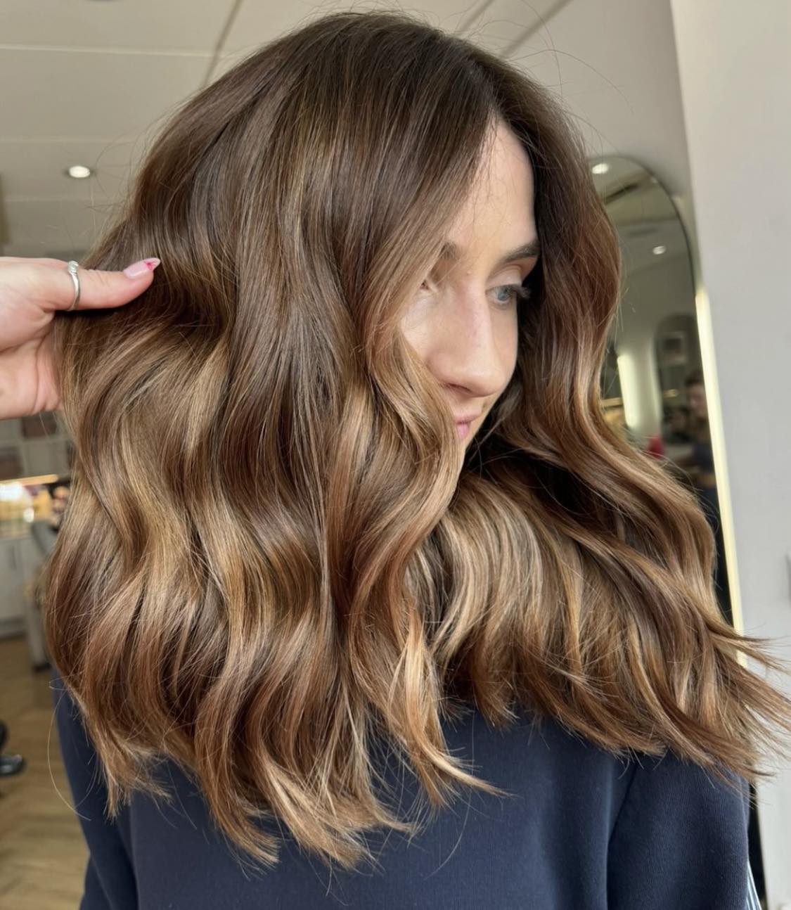 Bronzed Chestnut Brunette Balayage Hair