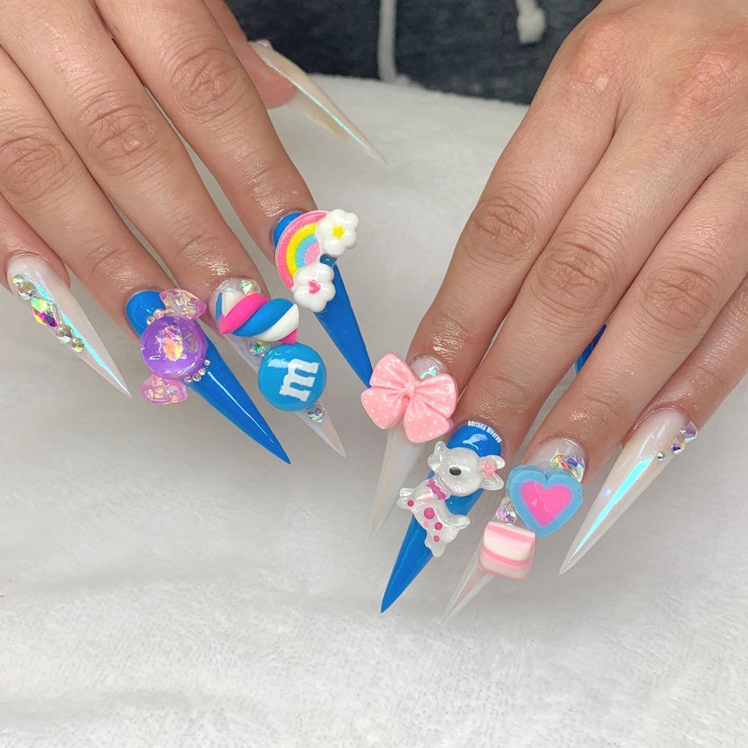 abundance of sweets candy nails