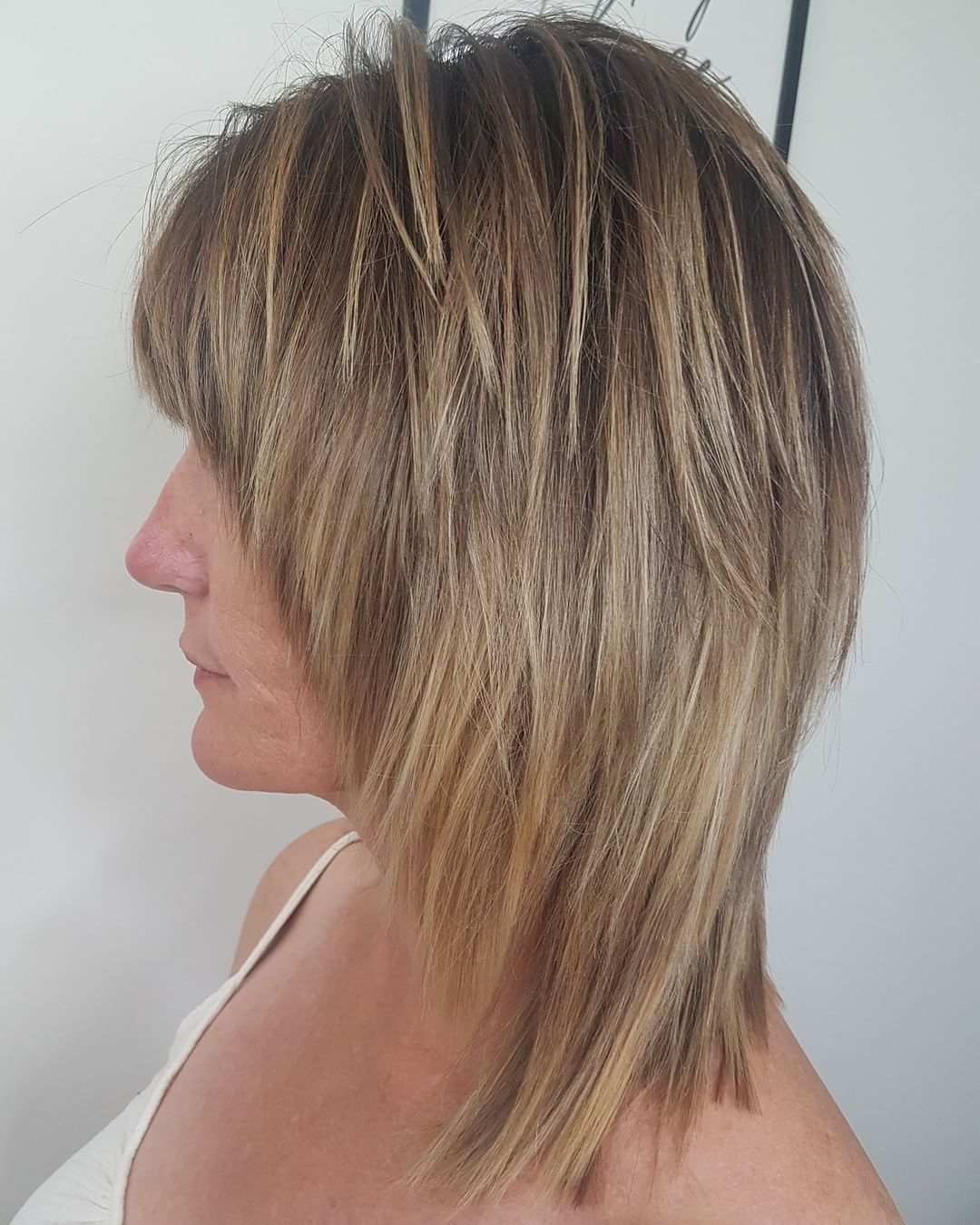 balayage biondo shag per l'autunno