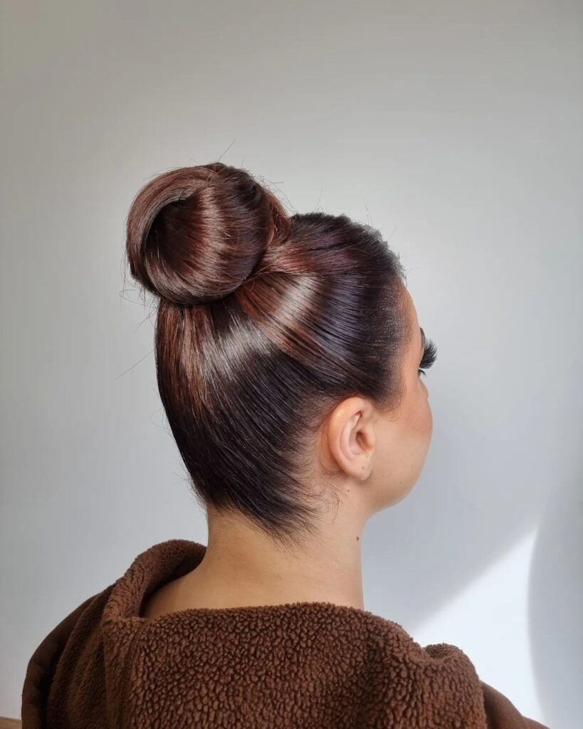 Penteado de chocolate com coelhinho