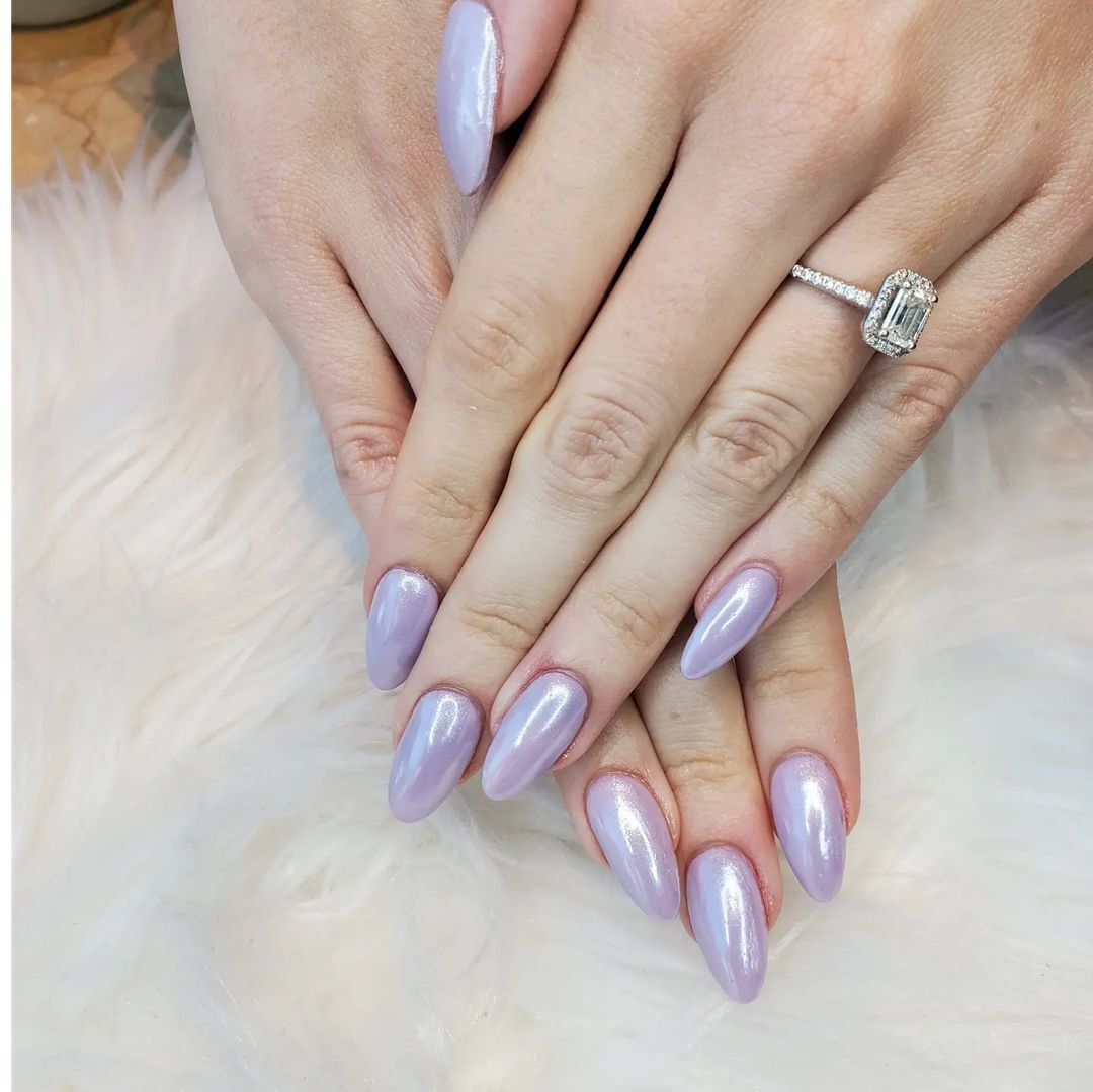 classic almond lavender chrome