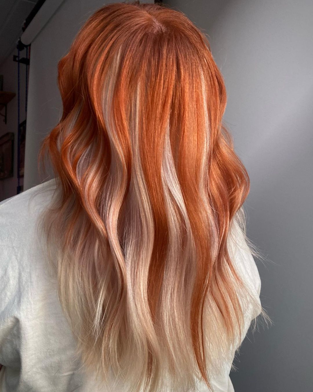 copper and blonde hair pair