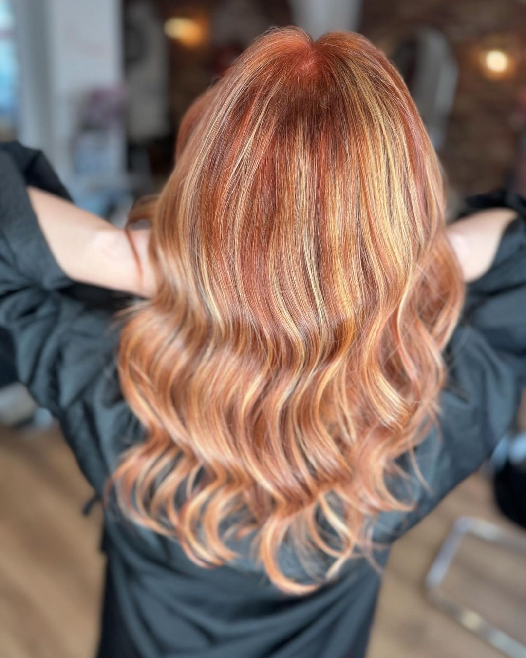 copper blonde autumn hair color