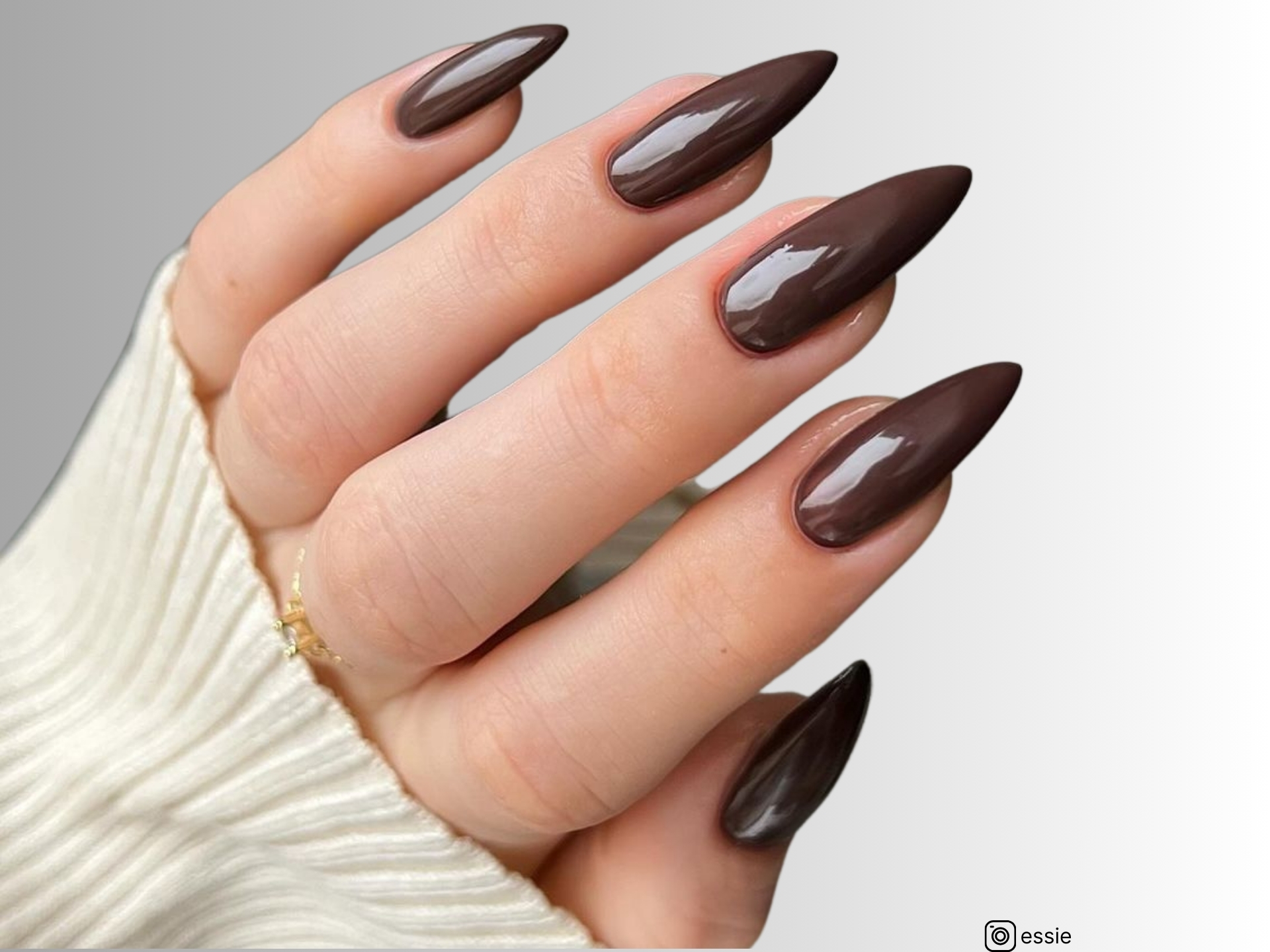 ongles en chocolat