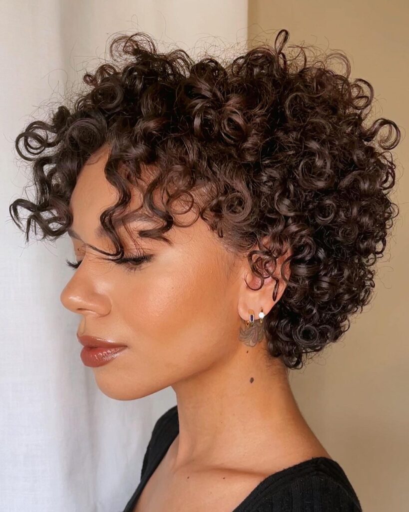 Curly Pixie Hairstyle