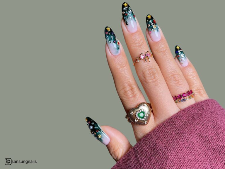 ongles de Noël mignons