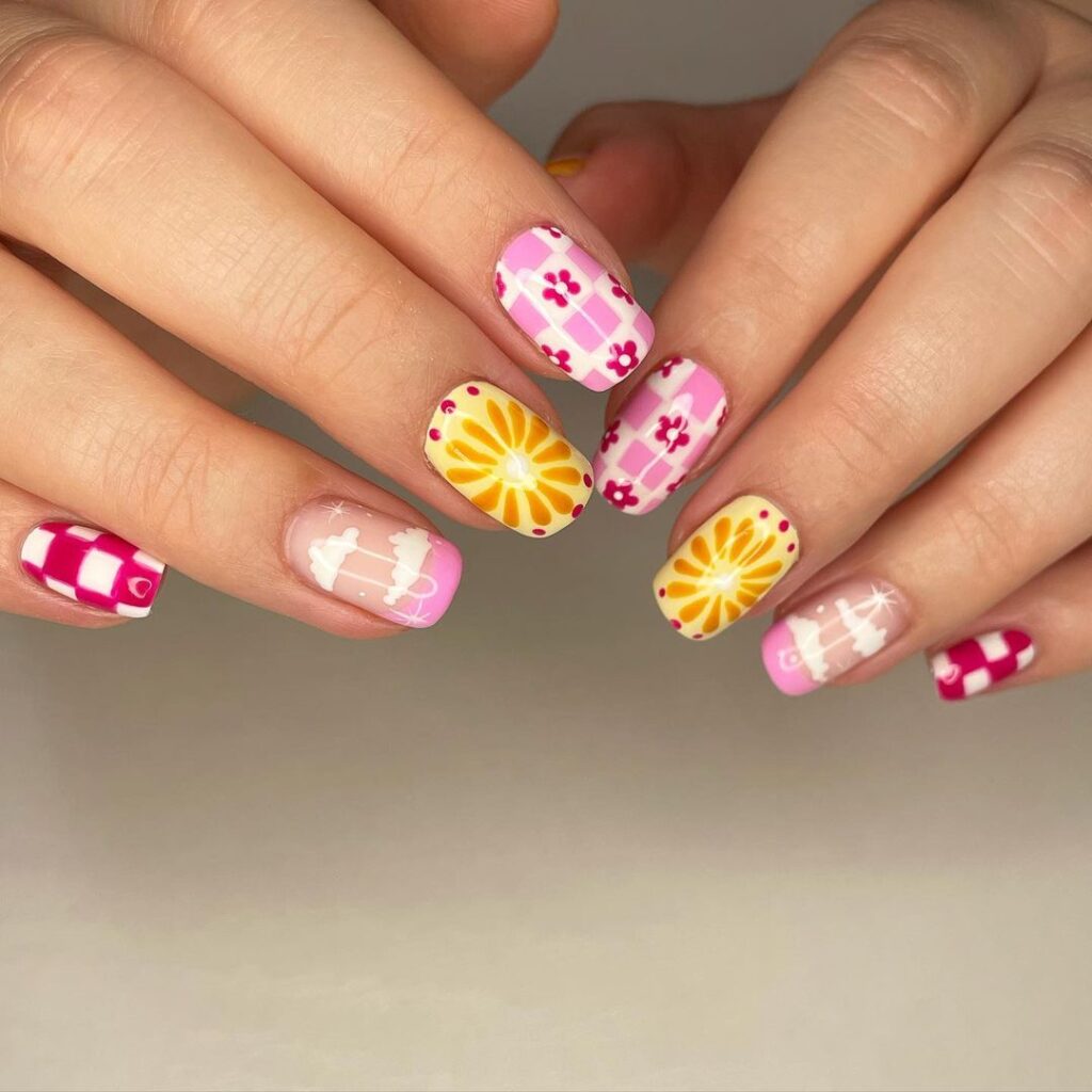 Cute Colorful Gel Nails