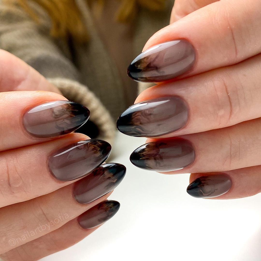 dark haze witchy nails