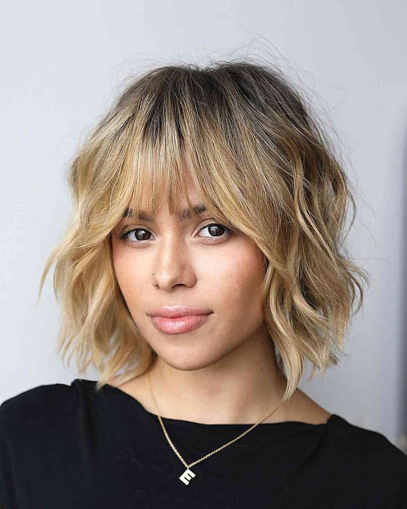 dimensional short haircut for thin hair