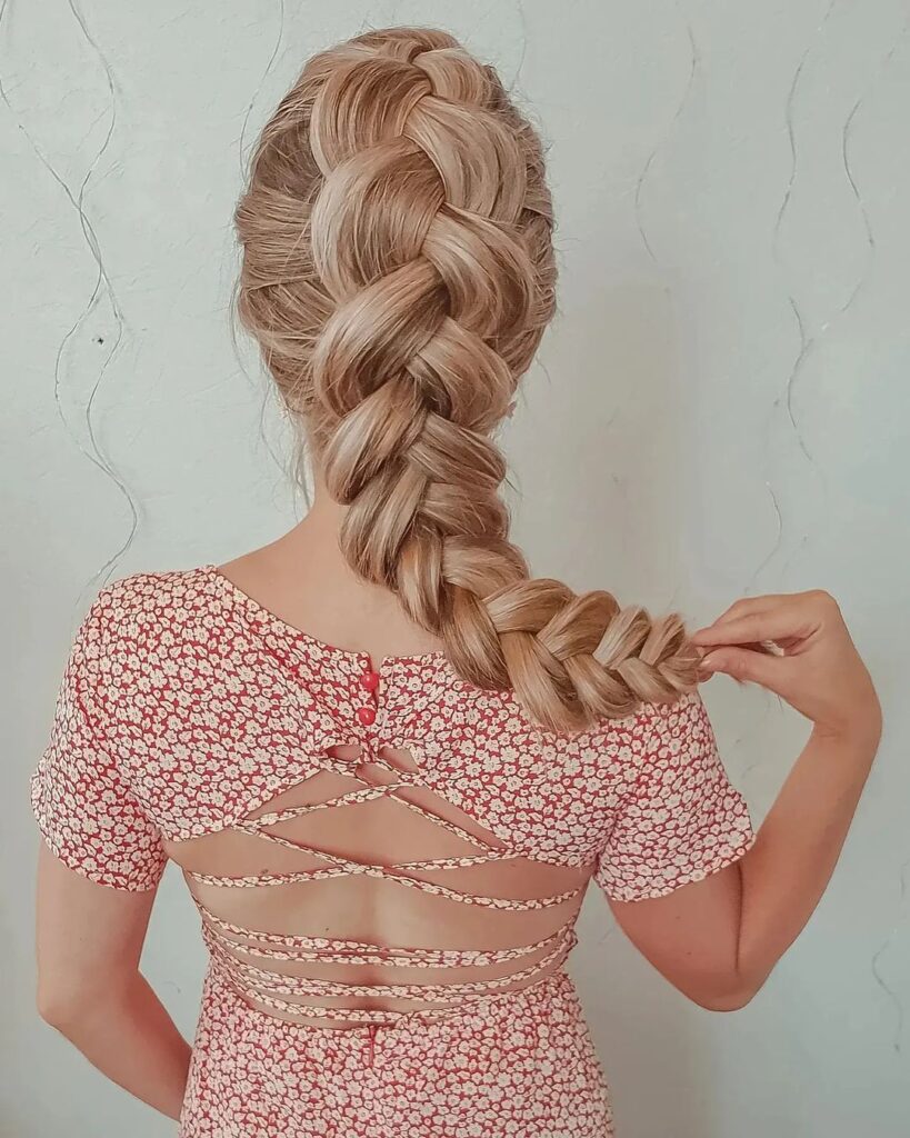 Tresse longue hollandaise