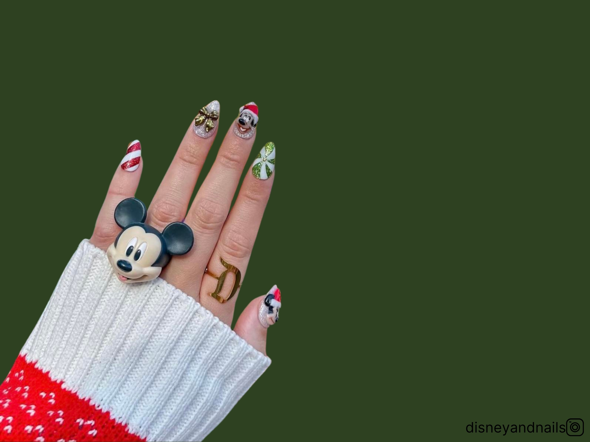 ongles de noël disney